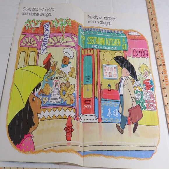 Rainy City Rainbow BIG BOOK (almost 2 feet tall) with teacher pages CLASSROOM - Picture 4 of 11